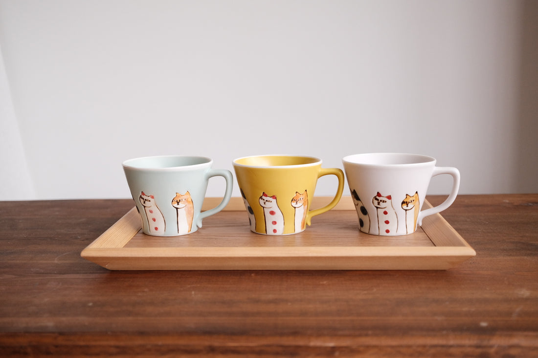 Hasami Ware Matte Cat Mug