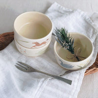 Buncho Pottery Swan Small Bowl