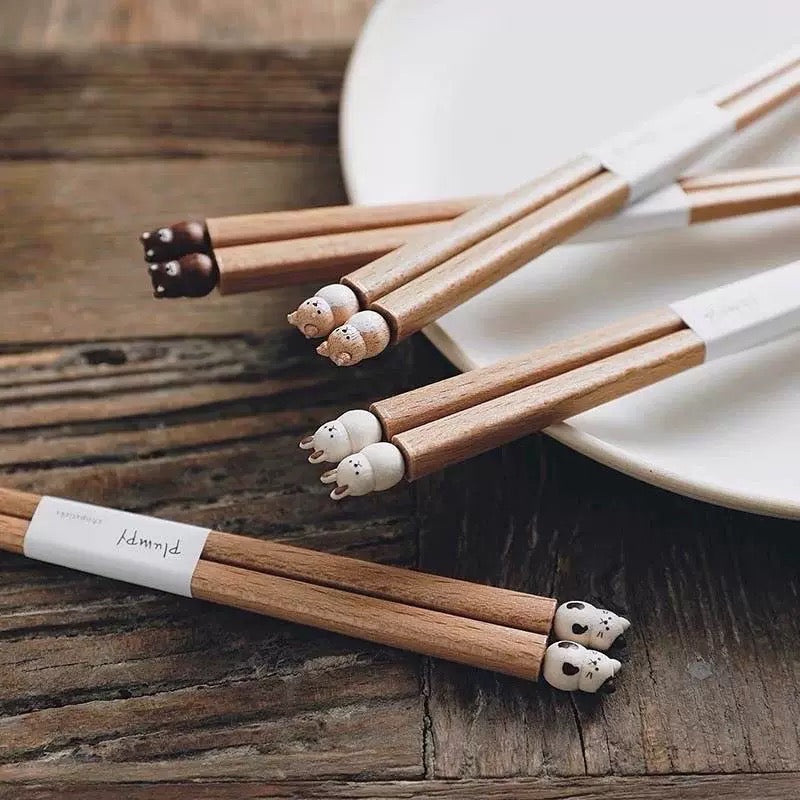 Plumpy Natural Wood Chopsticks