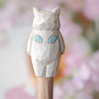 Ayataro Large Spoon - Cat with Blue Neckcloth - aya10