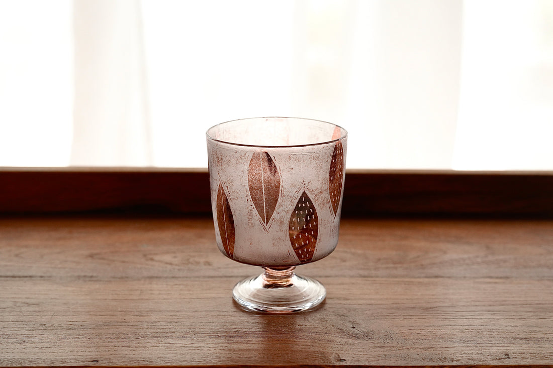Juri Horino 堀野自由里 Leaf Glass Goblet JH01