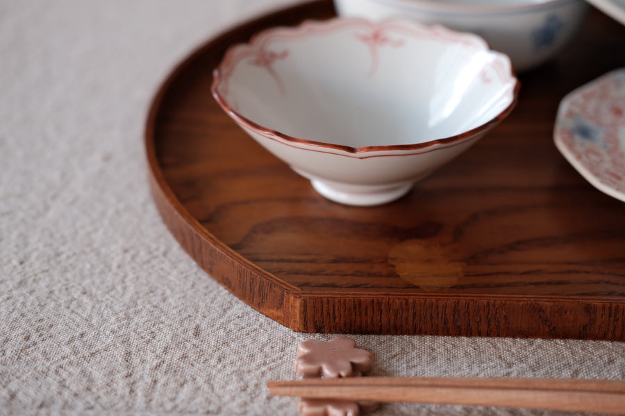 Wooden Half Moon Tray