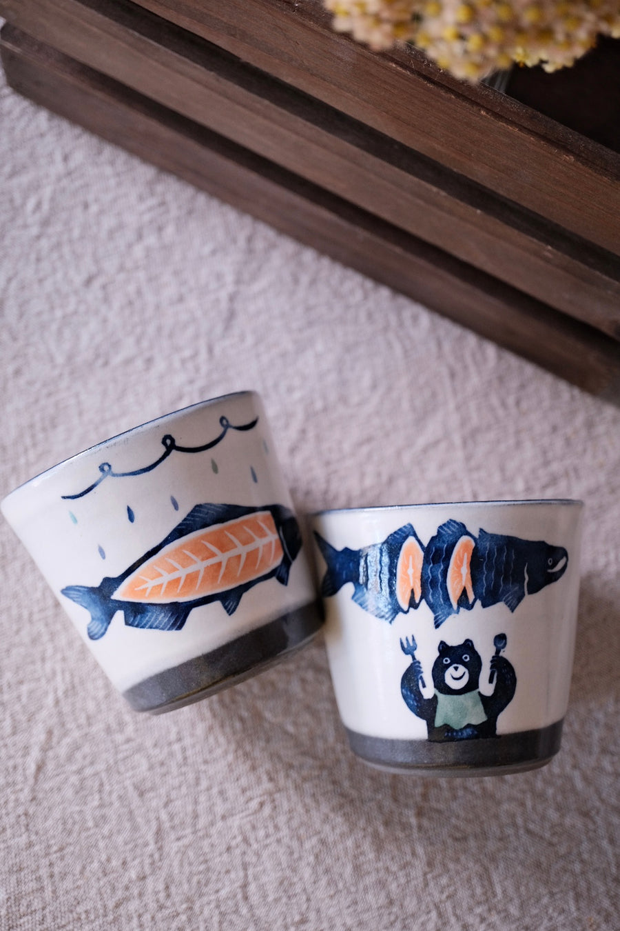 Nakagaki Tomoko Kohiki Hand Painted Teacup  - KP6