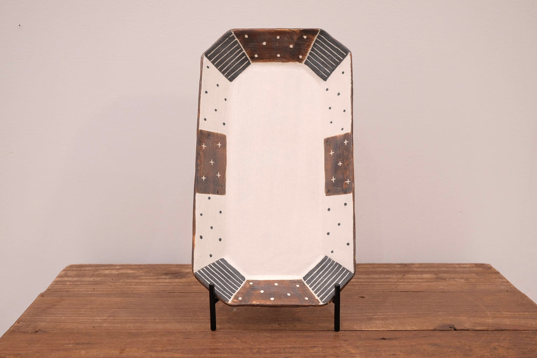 Emishi Kobo 池田匡優&美弥子 - Wide Octagon Plate Large EK03