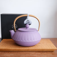 IWACHU Iron Teapot - Purple Gold - Chrysanthemum