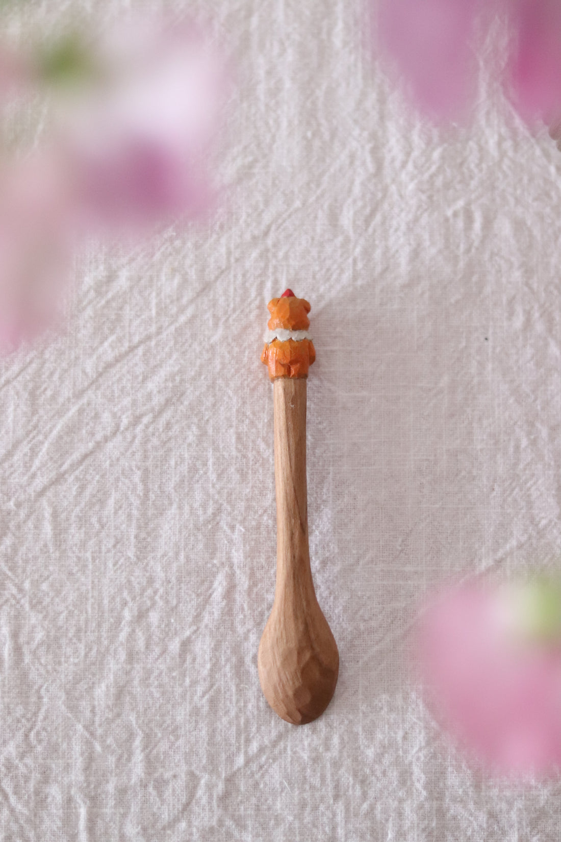 Ayataro Small Spoon - Orange Bear - aya11