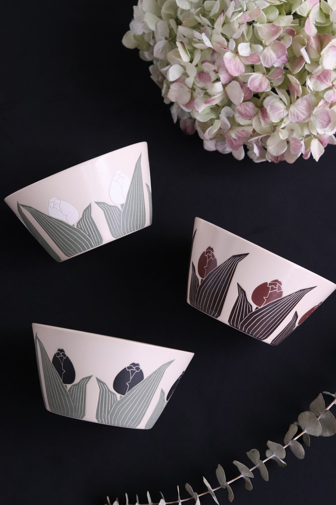 BAIYA Studio Handmade Brownie Tulip Bowl