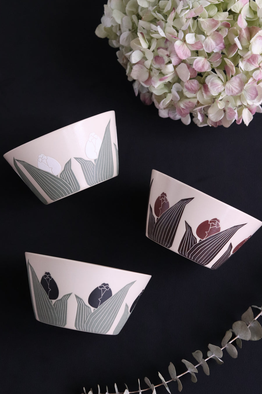 BAIYA Studio Handmade Brownie Tulip Bowl