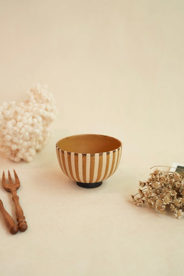 Chiho Yoshida 穗屋工房- Rice Bowl - Strips CY06