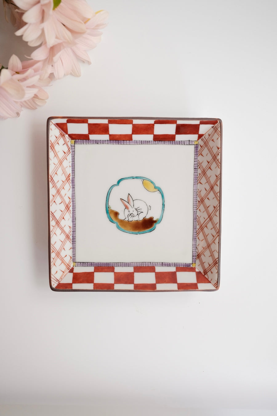 KANA KOBAYASHI 小林加奈 Rabbit Square Plate - KK11