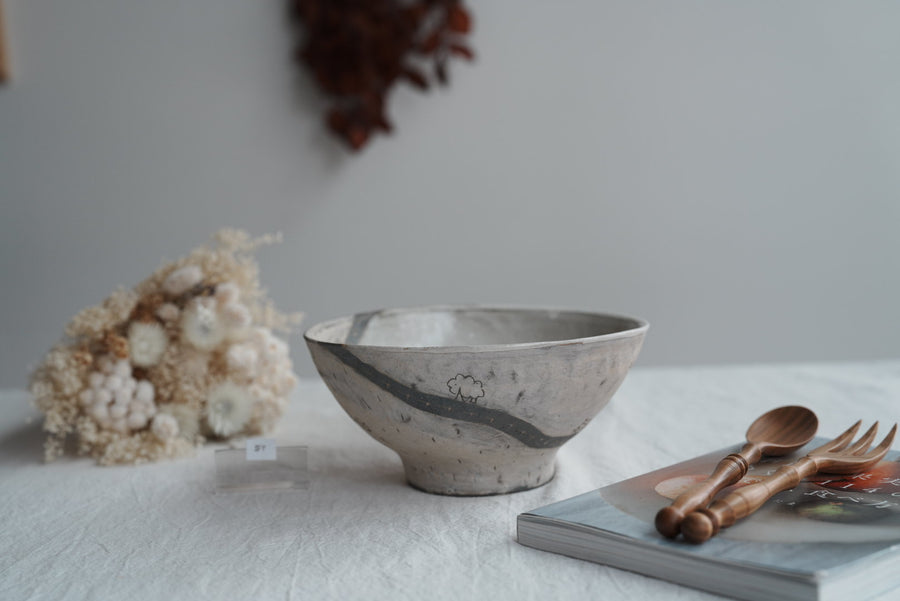 Akemi Suzuki 鈴木明美 - Red Car Ramen Bowl - 18cm AS14a