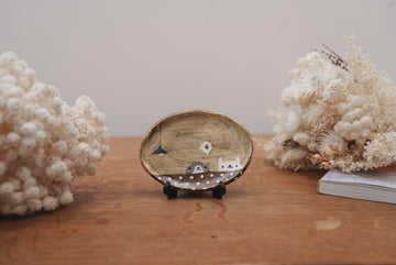 Fumiko Tsuchihashi 土橋文子 - Mini Oval Plate FT18 #1