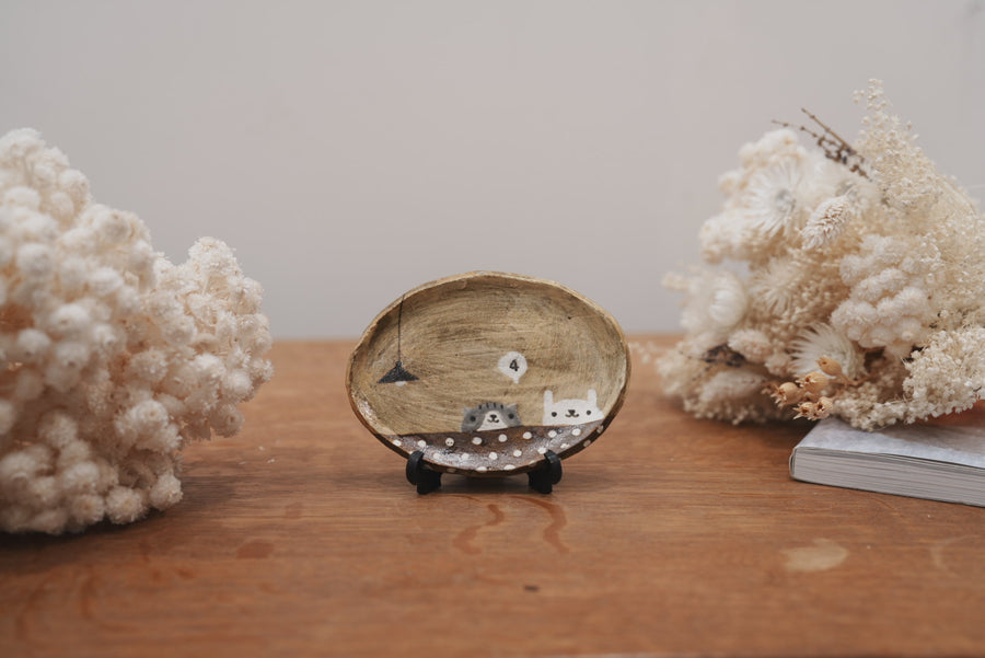 Fumiko Tsuchihashi 土橋文子 - Mini Oval Plate FT18 #1