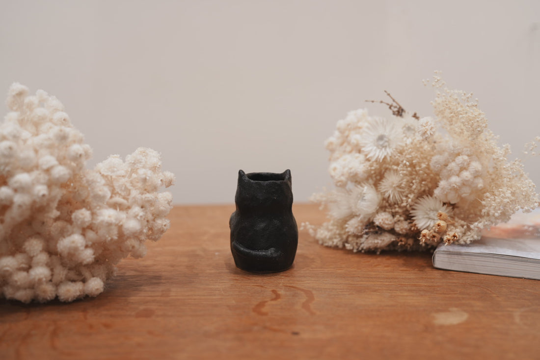 Shoko Matsuura 松浦唱子 Small Cat Flower Vase SM03 #1