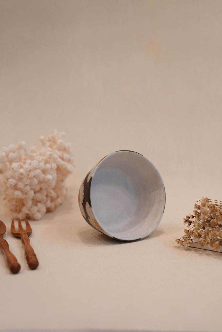 Kei Mitsumochi ミツ持啓 Flower Bowl - Black KM69