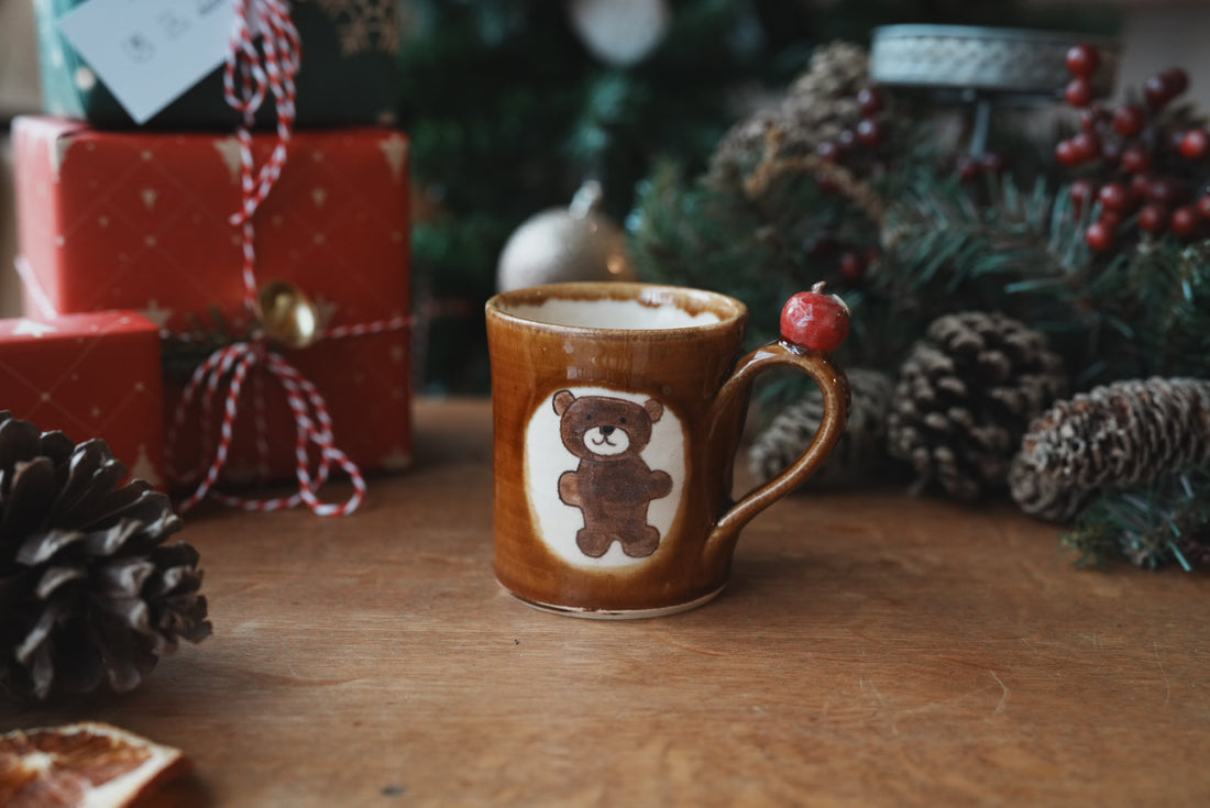 Fumiko Kondo 近藤布美子 - Brown Bear Mug FK17