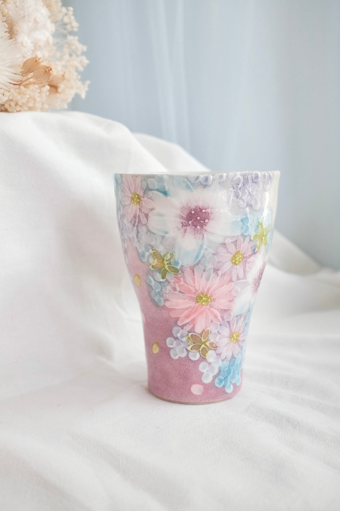 Seto Ware Flower Coke Cup
