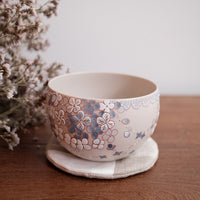 Baizhi Studio - Gilding Hydrangea Coffee/Tea Egg Shape Cup