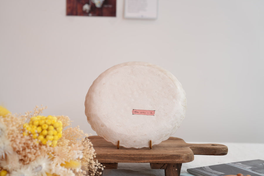 Cozy Nook - Checkered Pattern Fluted Round Plate- CN14 #2