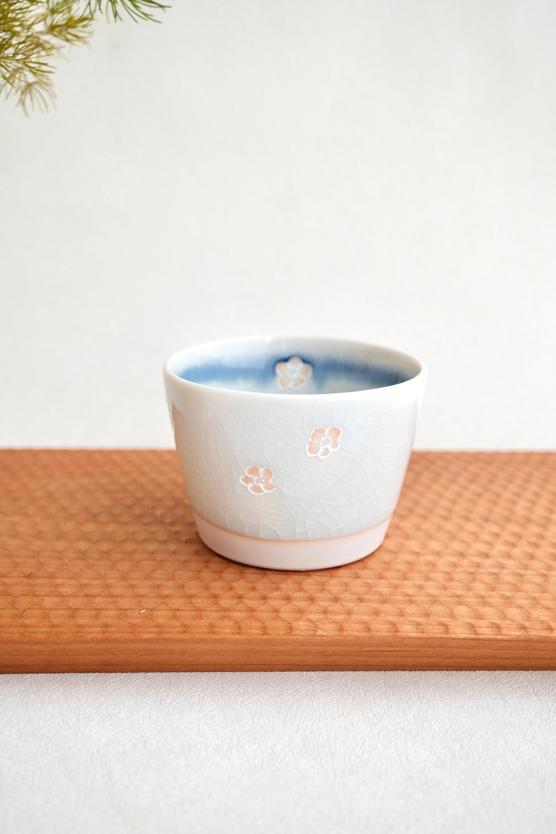 Mino Ware Sakura Free Cup and Plate