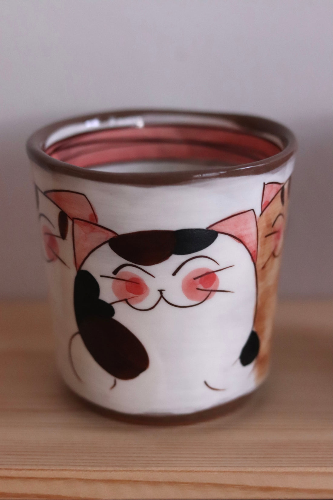 Hasami ware Friendly Cats  Mug