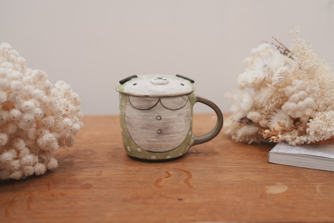 Fumiko Tsuchihashi 土橋文子 - Mug with Lid FT10 #4