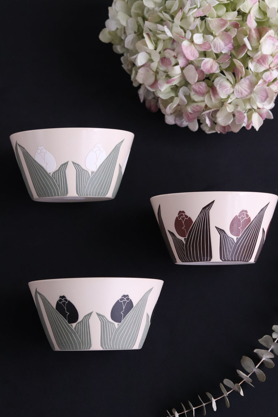 BAIYA Studio Handmade Brownie Tulip Bowl