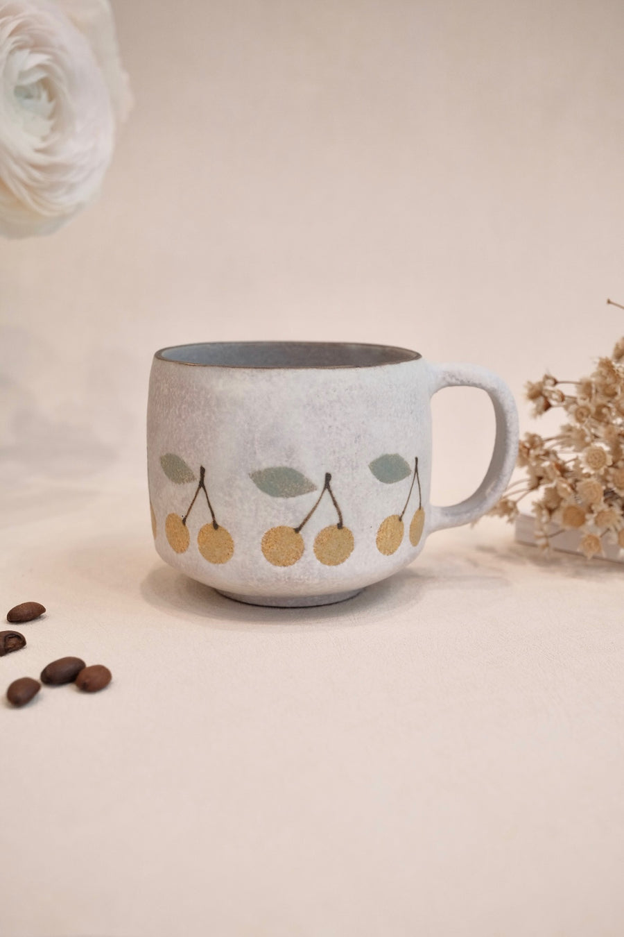 Kei Mitsumochi ミツ持啓 Yellow Cherry Mug KM51