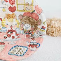Asako Yamaguchi 山口麻子 Animal Pedestal Plate AI24