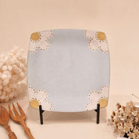 Kei Mitsumochi ミツ持啓 17cm Rectangle Plate - Blue Flower KM27