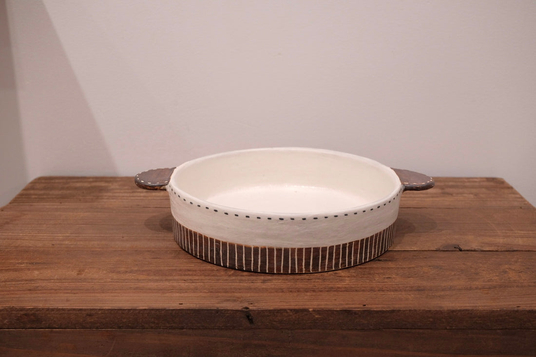 Emishi Kobo 池田匡優&美弥子 - Large Double Handled Bowl EK14