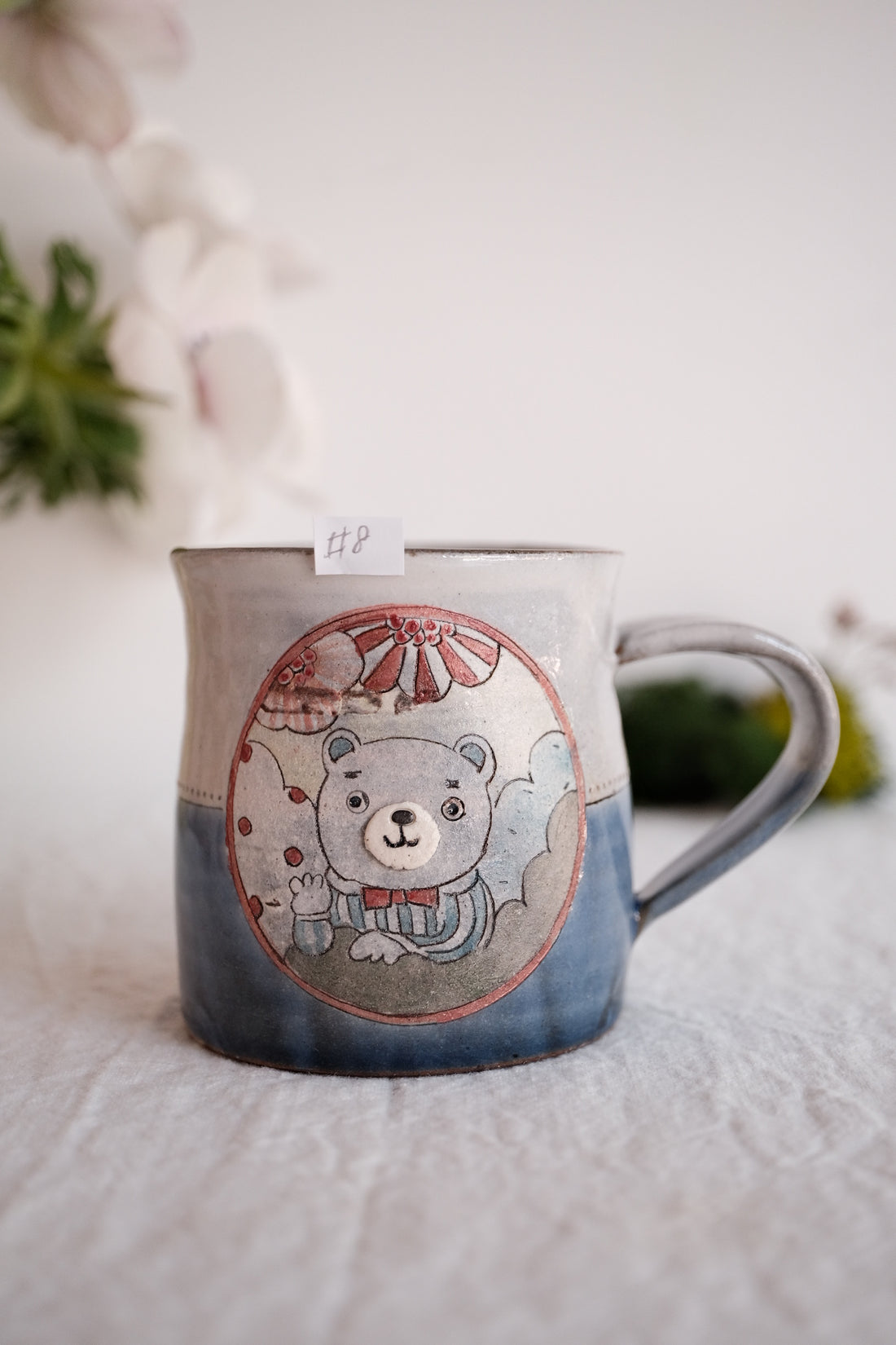 Tsubouchi Mayumi 坪内真弓 Hand Painted Mug MT09 - #8