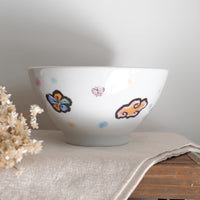 夕立窯 Fully Handmade Ramen Bowl - Sakura