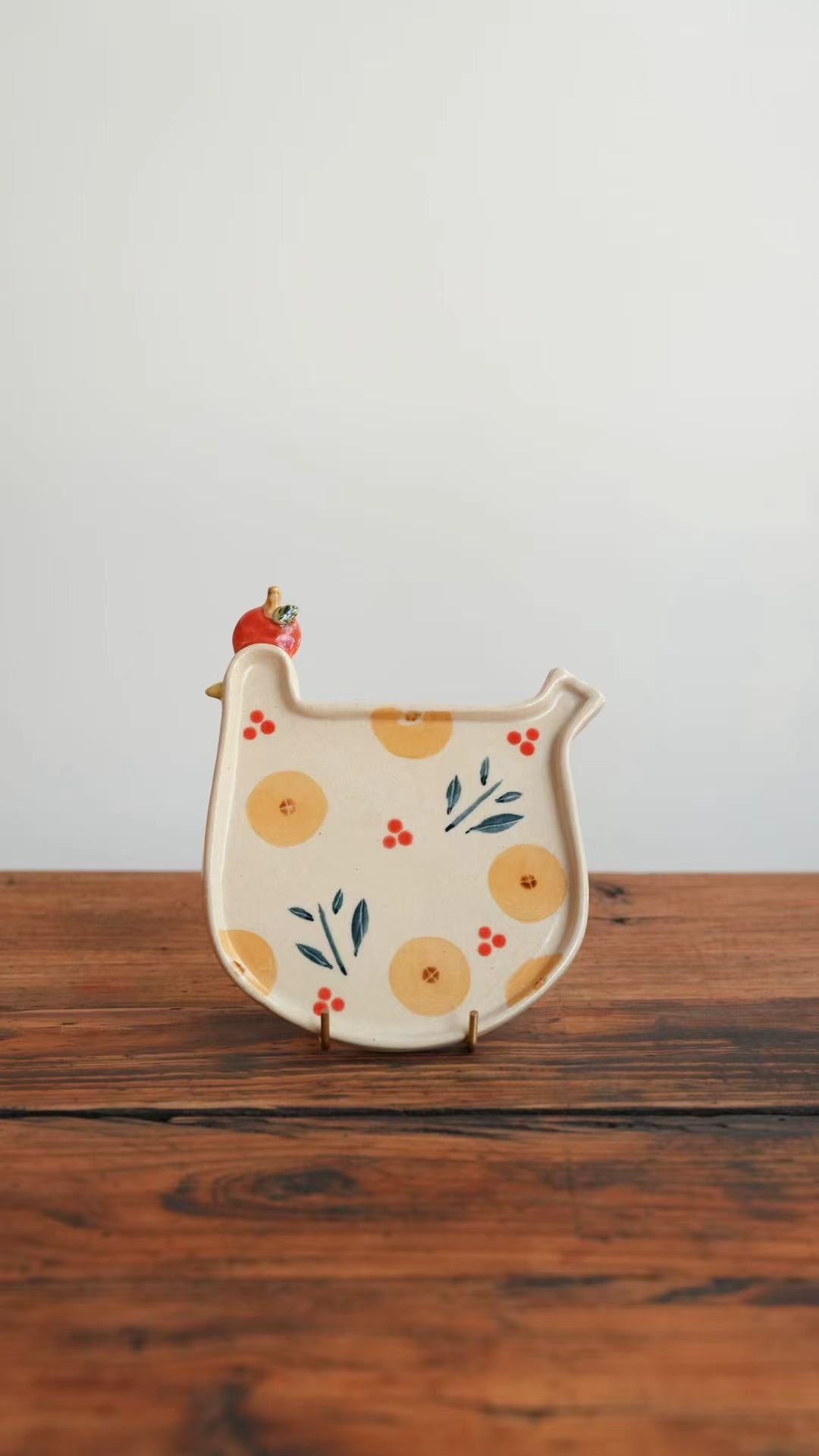 Kumiko Ishikawa 石川久美子 Bird Plate KI02