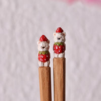 Ayataro Chopsticks - White Bear with Strawberry - aya05