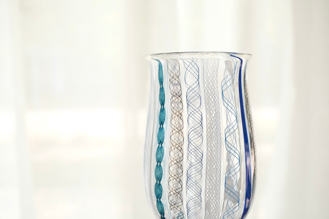 Makiko Kitagata 北形槙子 Lace Goblet Glass MG07