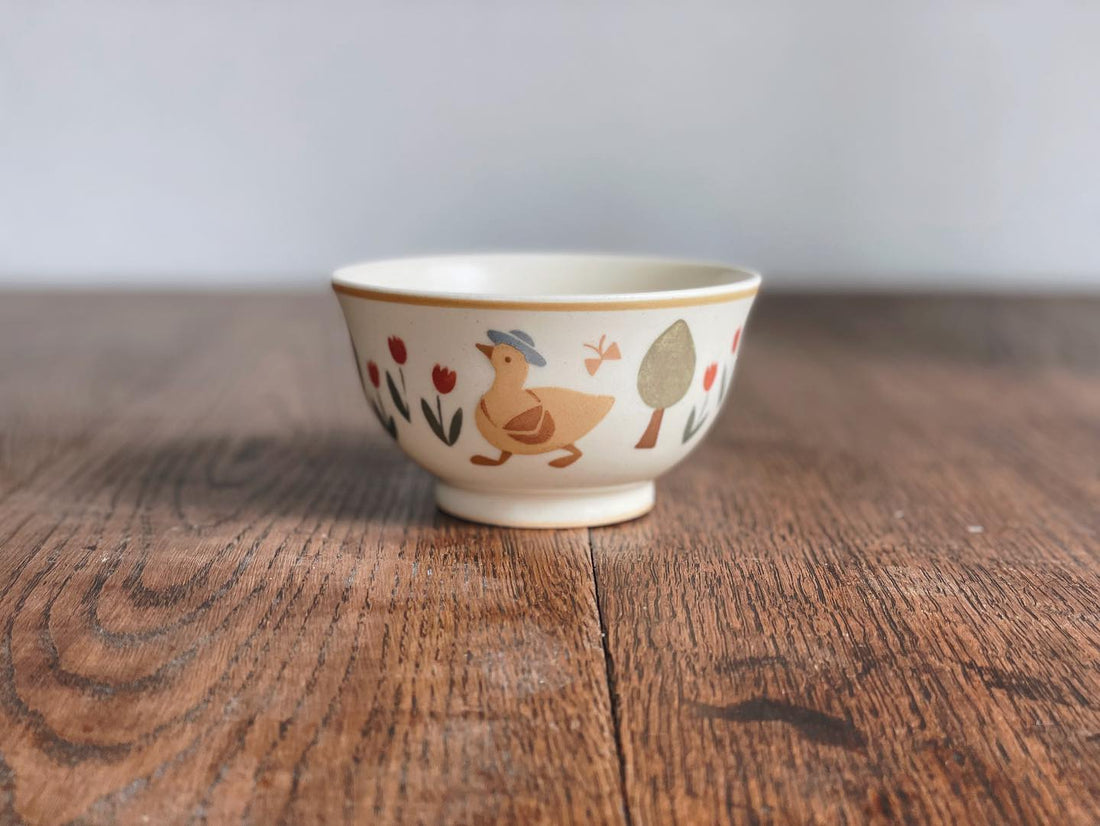 Buncho Pottery Rice Bowl - Duck