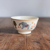 Buncho Pottery Rice Bowl - Elephant