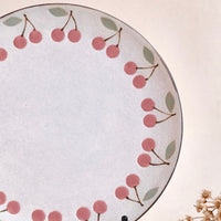 Kei Mitsumochi ミツ持啓 Large Plate - Red Cherry KM14