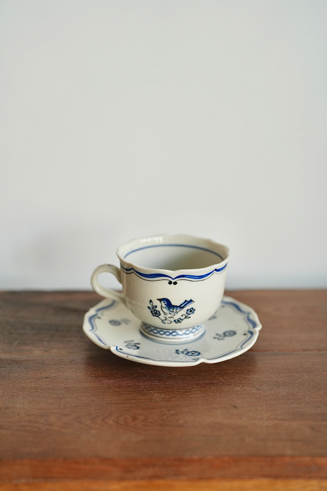 Shinko Nakanishi 中西申幸 Bird Mug and Saucer set SN03