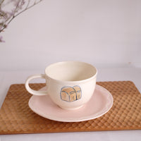 Katsura Saeka Coffee Mug and Saucer - Toast KA30