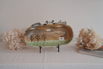 Fumiko Tsuchihashi 土橋文子 - Large Oval Deep Plate FT20 #1