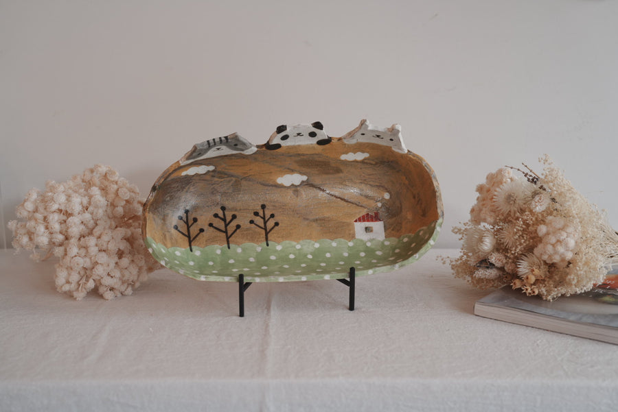 Fumiko Tsuchihashi 土橋文子 - Large Oval Deep Plate FT20 #1