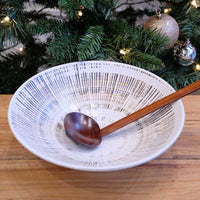 Minoware Ramen Bowl Don Bowl White Brush