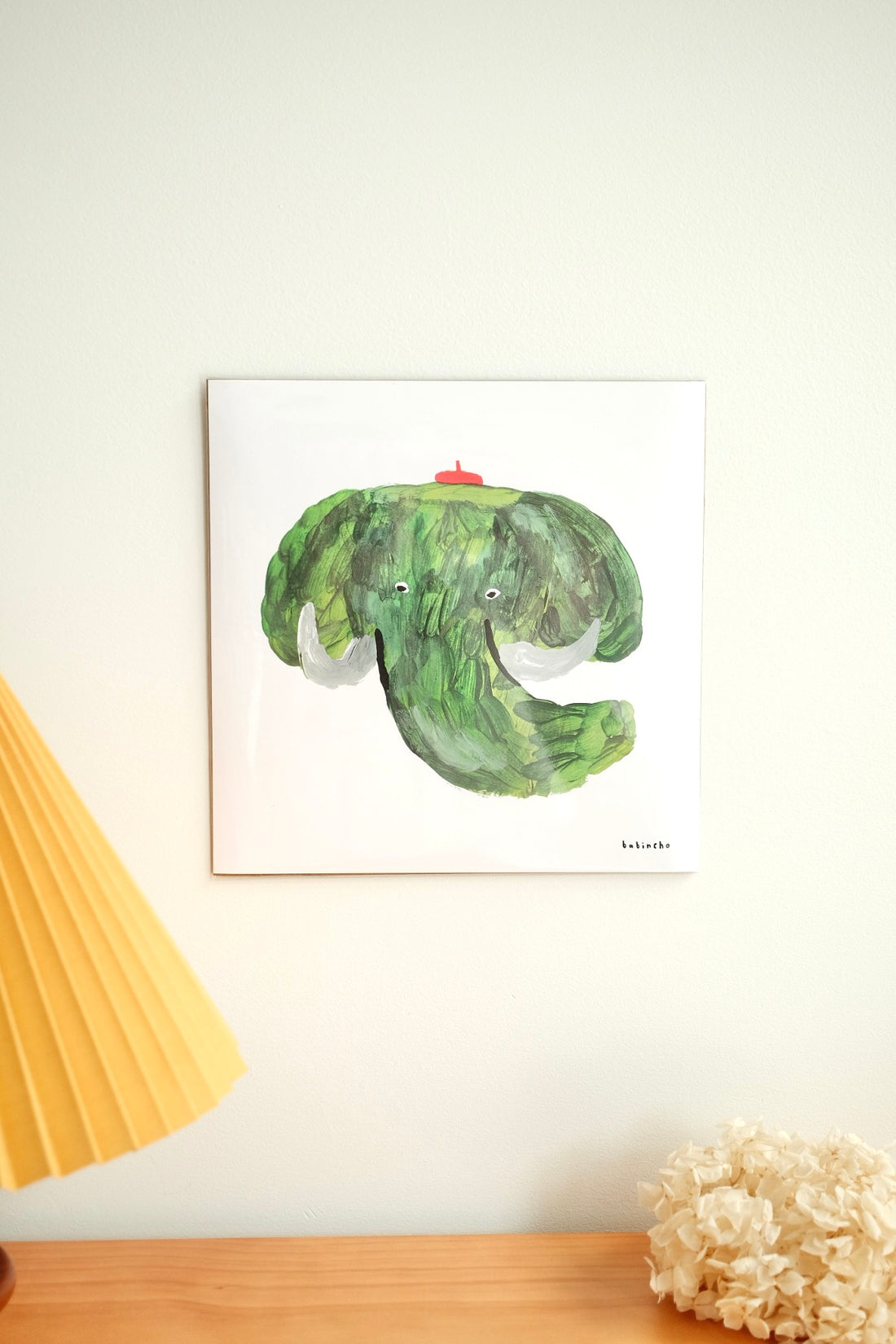 Babincho Prints Elephant with Hat 23cm