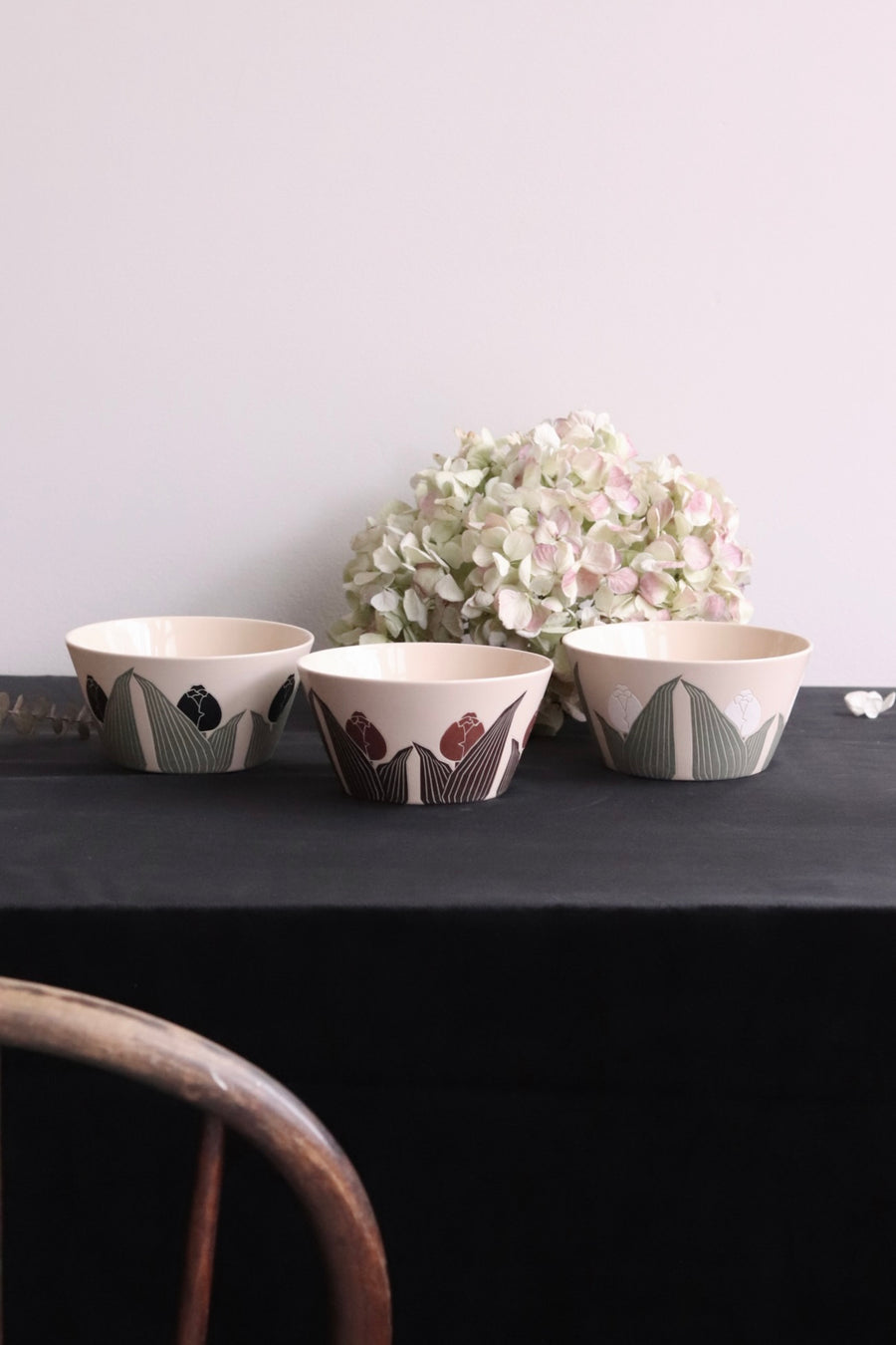 BAIYA Studio Handmade Brownie Tulip Bowl
