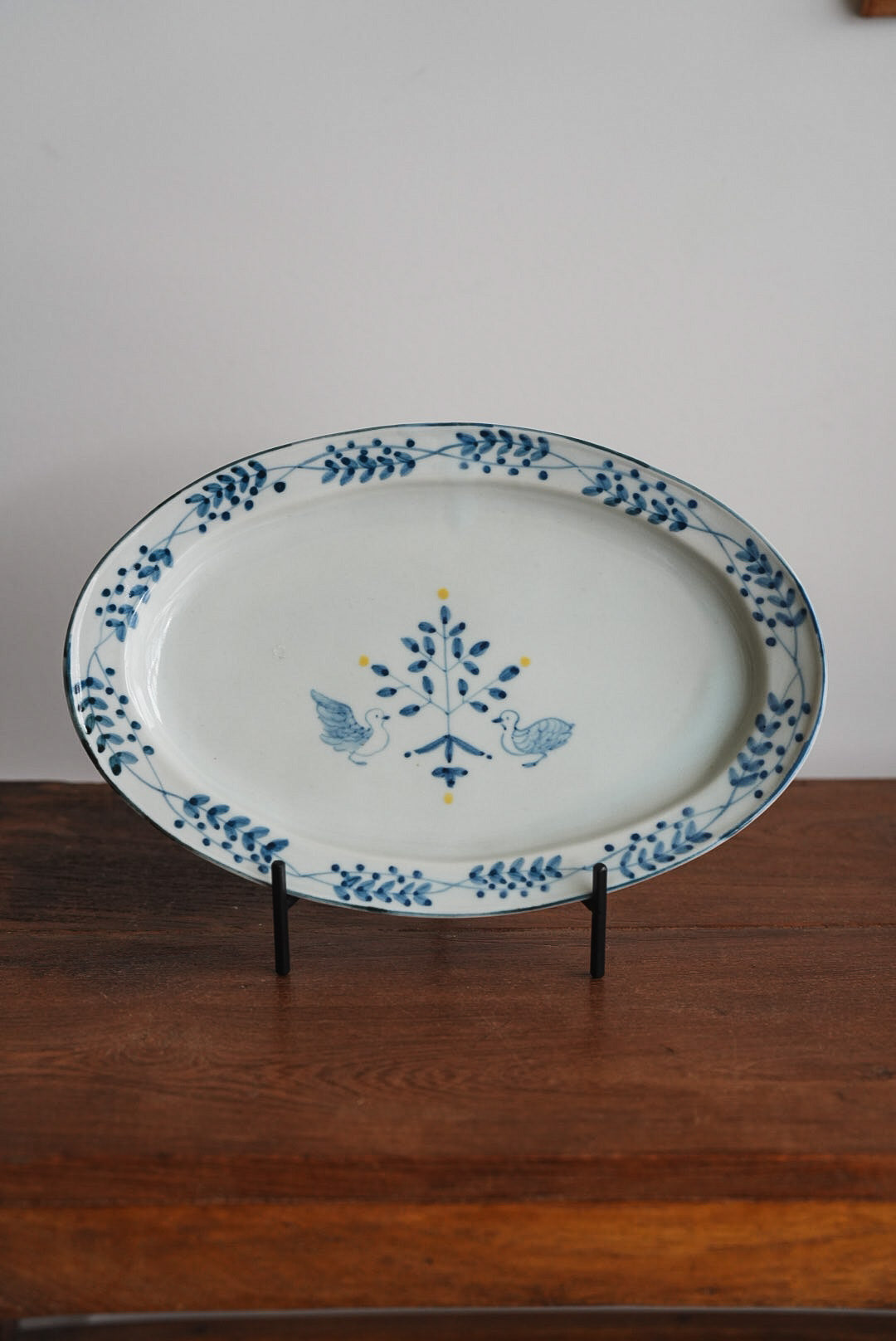 Maya Inamura 稲村真耶 Large Flower Oval Plate MI23