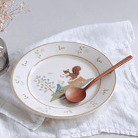 Buncho Pottery 7寸/Squirrel and bird pasta dish