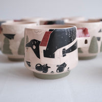 Shirogarasu Studio - Red House Cup BY117