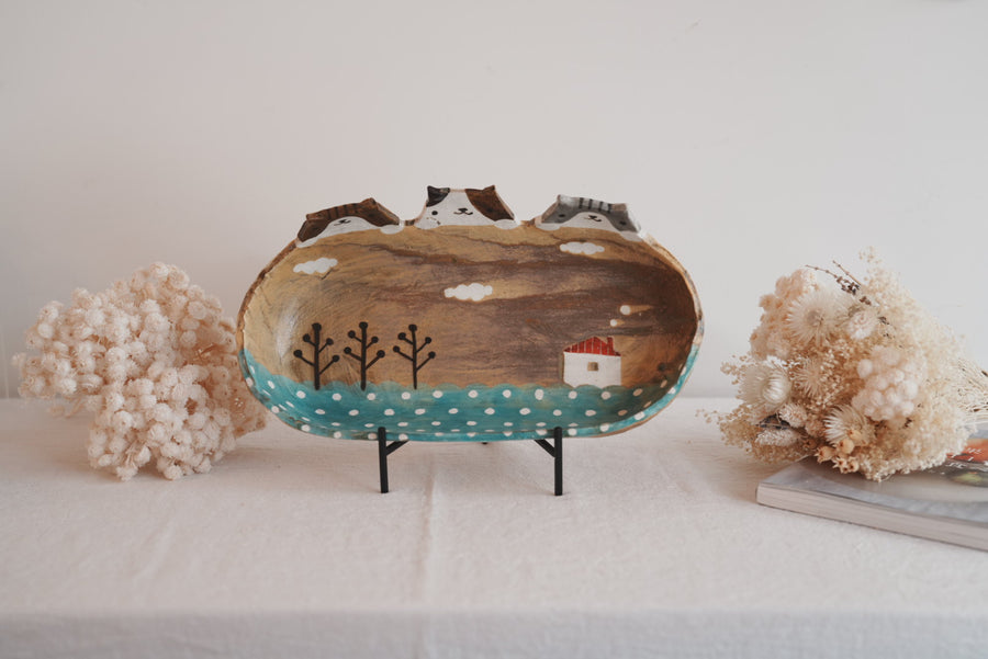 Fumiko Tsuchihashi 土橋文子 - Large Oval Deep Plate FT20 #4